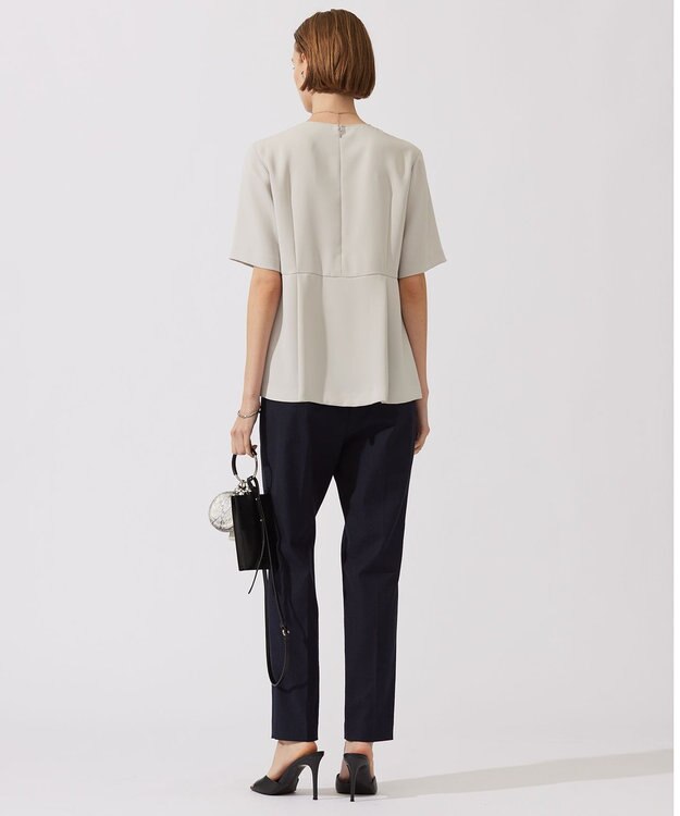 ICB 【接触冷感・UVケア・撥水・洗える】 LooseWeave テーパードパンツ ネイビー系