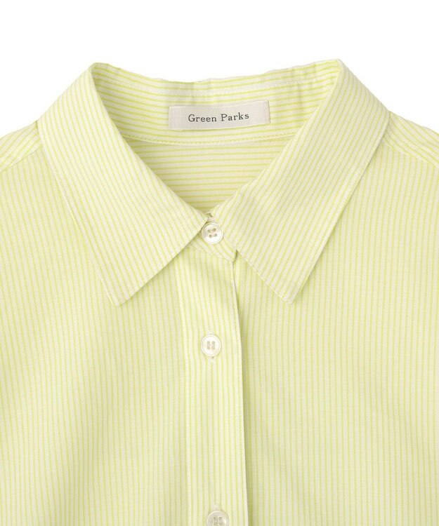 Green Parks ＵＶカットシャツ Stripe Yellow