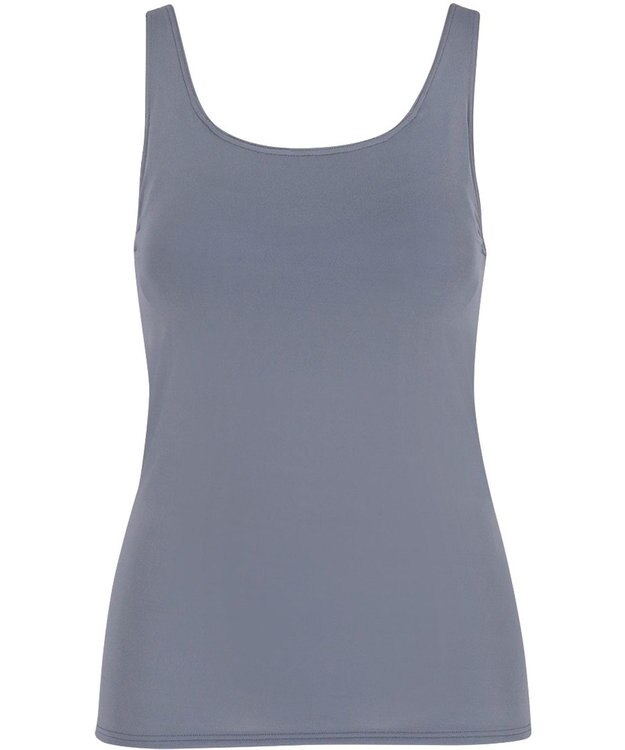 Wing 【SHIHOさん着用】 カップ付きタンクトップ ラク きれいなバストシルエット 【シンクロブラトップ 吸汗速乾タイプ】 ブラトップ ET1152 ウイング／ワコール グレー