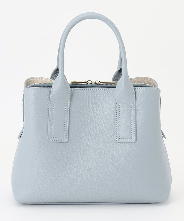 自由区 【MILOS】センターファスナートートバッグ サックスブルー系