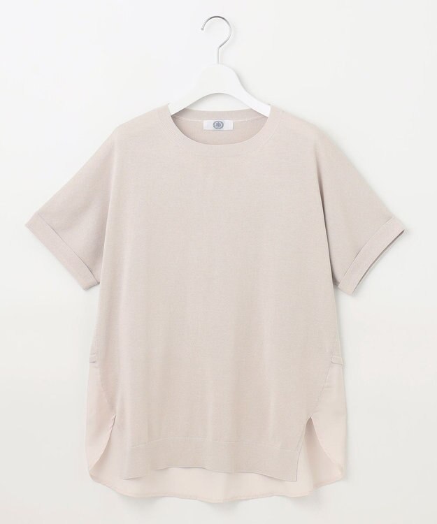 J.PRESS LADIES L 【洗える・抗菌防臭】FABRIC COMBI ニット アイボリー系