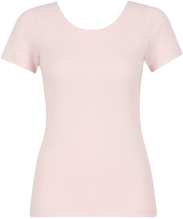 Wing インナー オーガニックコットン100％(身生地部) 吸汗速乾性(身生地部) ゆったり設計 【綿の贅沢 オーガニック】 3分袖 半袖 EL1371 ウイング／ワコール ピンク