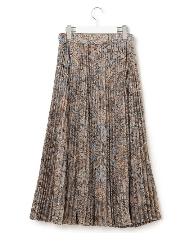 J.PRESS YORK STREET 【WOMEN】エアリープリーツ デザインスカート ブルー系5