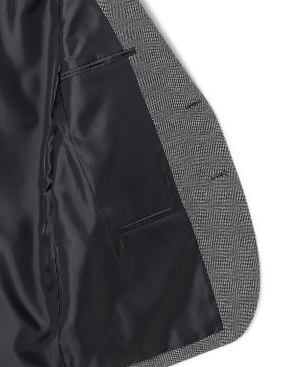 J.PRESS MEN 3シーズン着られる上質素材【ストレッチ / 吸水速乾 / 洗える / 消臭】AXIO 3ポジションジャージー ジャケット ライトグレー系