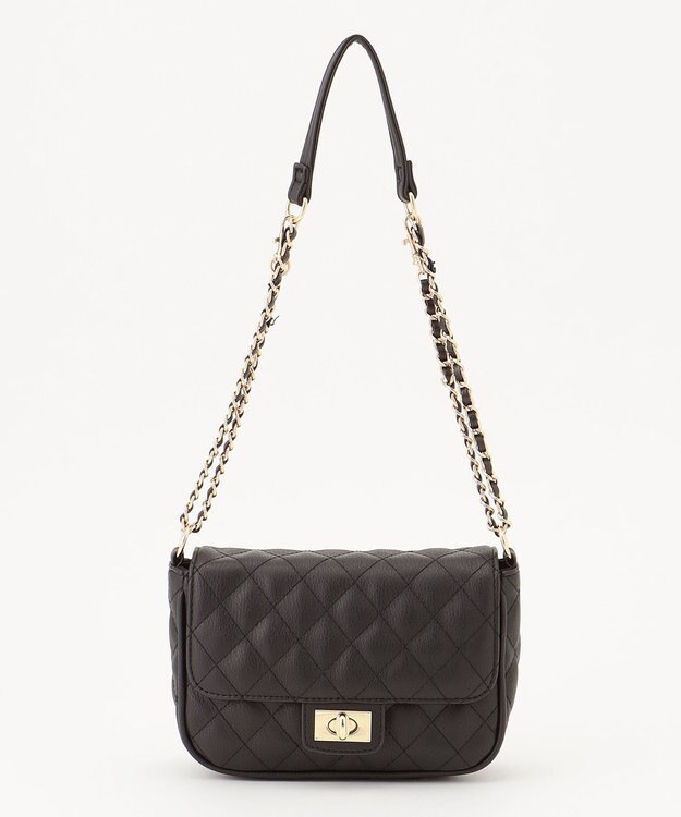 組曲 2WAYキルティングショルダーバッグ ブラック系