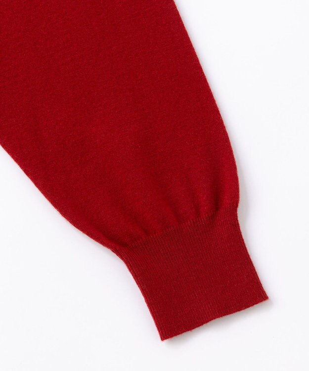 UNFILO MENS ライトウォーム ニットポロ レッド