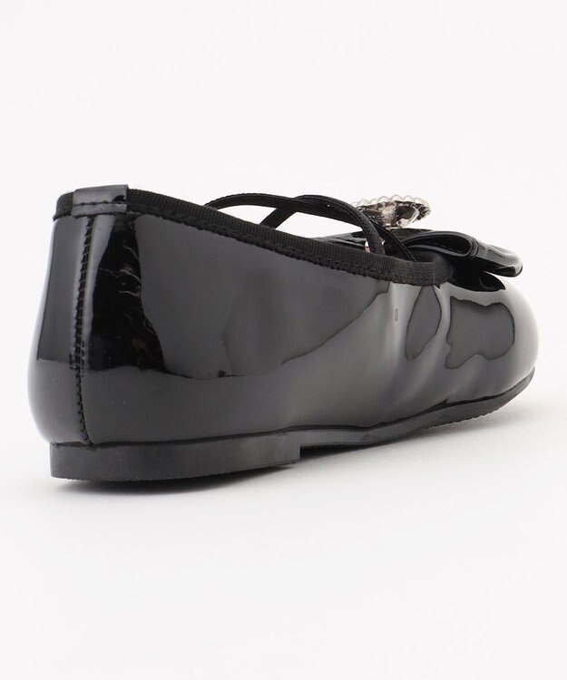 ANY KIDS エナメルフラットシューズ ブラック