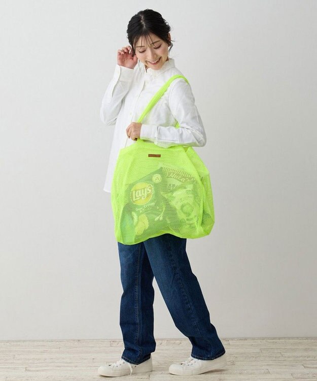 ROOTOTE 0676【直営店限定:メッシュトート】SC.トール.ハイヴ-A 01：イエロー