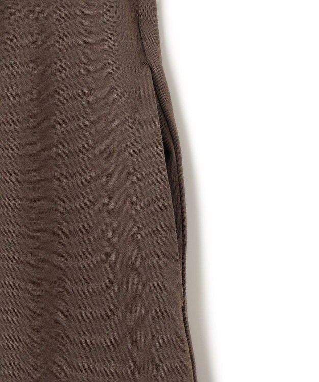 23区 L 【洗える】スーピマコットンプレーティング ワンピース ブラウン系