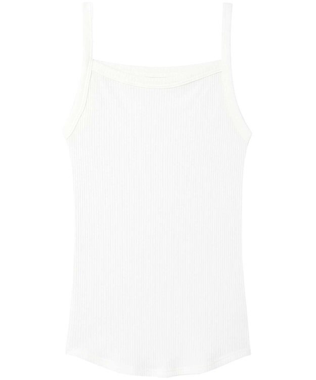 une nana cool 綿100% リブ編みコットン キャミソール IV