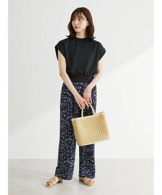 Green Parks アート柄イージーパンツ Blue