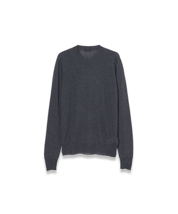 JOSEPH 【洗える】キャッシュエアー　ラウンドネックニット Smoke