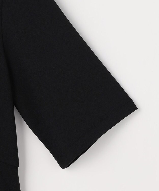 組曲 L 【先行予約・WEB限定】ジョーゼットジャージー ティアード ブラウス ブラック系