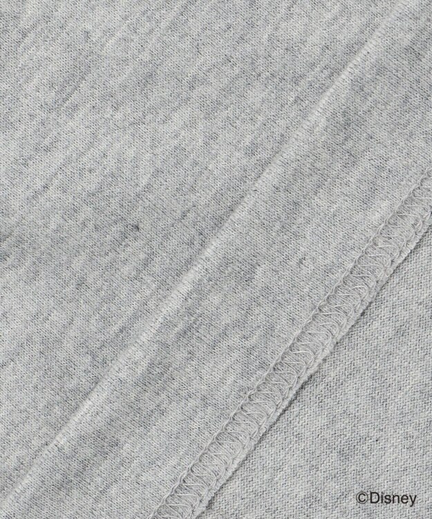 J.PRESS MEN 【DISNEY COLLECTION】【UNISEX】ワンポイントロングスリーブ Tシャツ / ミッキーマウス ライトグレー系