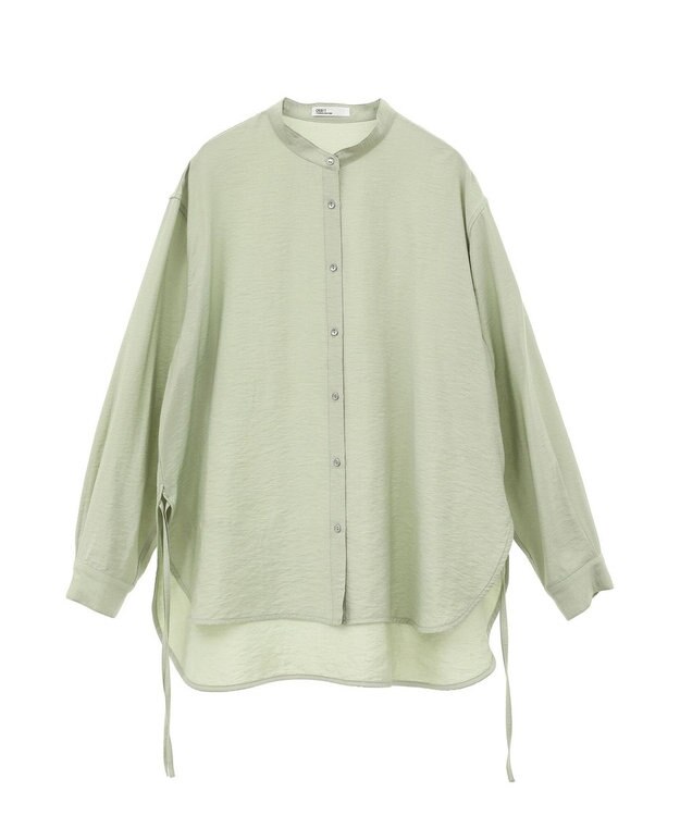 CRAFT STANDARD BOUTIQUE レーヨントロミサイドリボンチュニック Light Green