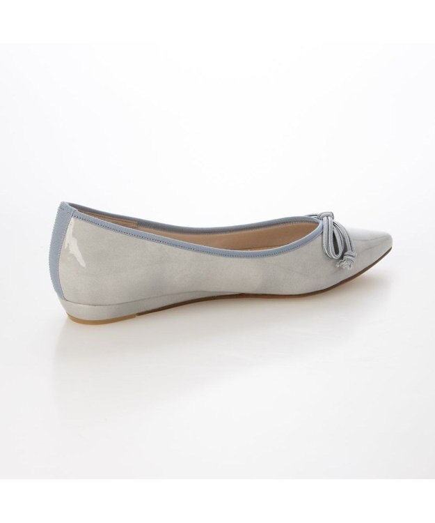 MODE ET JACOMO <MODE ET JACOMO>リボンバレエシューズ ライトグレーエナメル