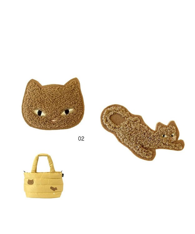 ROOTOTE 9065【ネコアップリケ付き】/ LT.フェザールーデリ.キャット-21 02：マリーゴールド