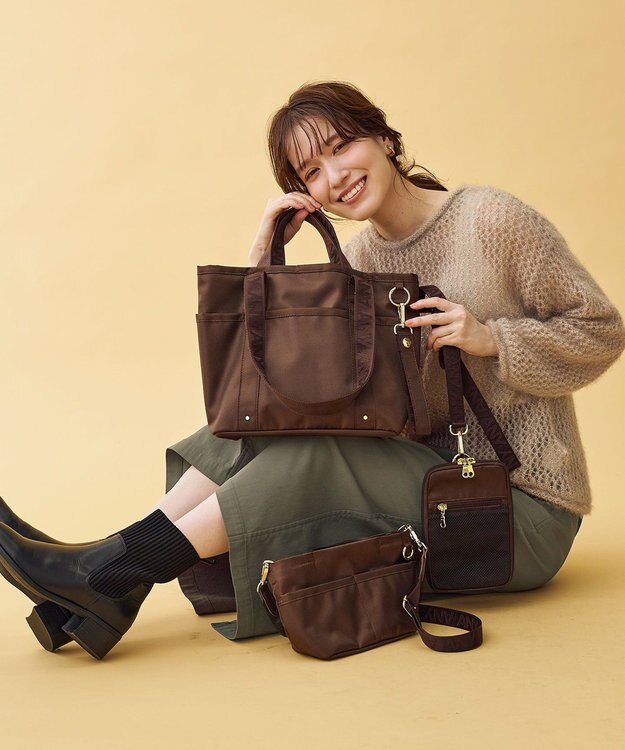 ANY 【A4サイズ収納可】【デイバッグシリーズ】トートバッグ ブラウン