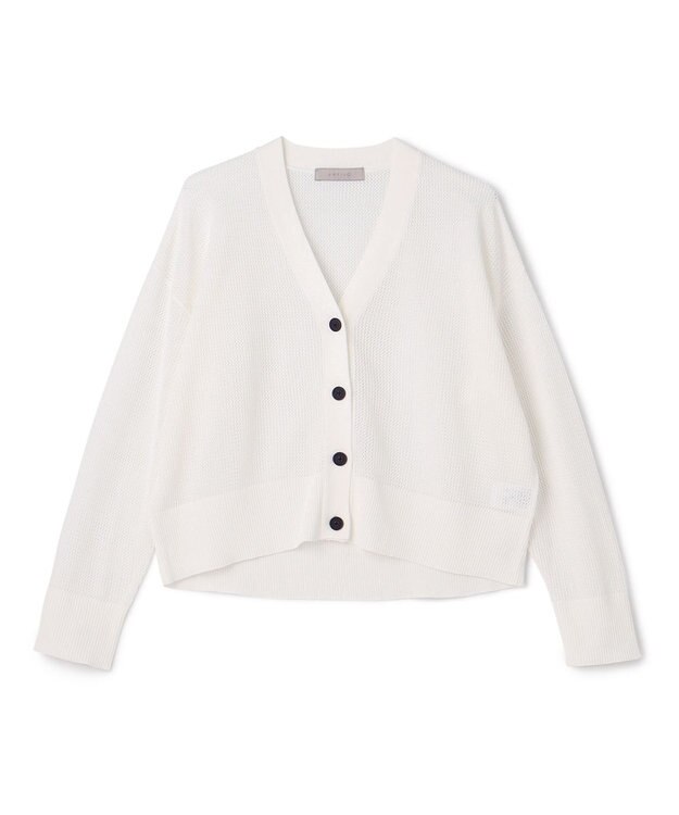 UNFILO メッシュニット カーディガン オフ