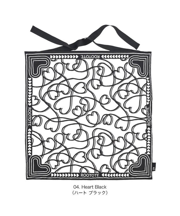 ROOTOTE 3655【ルートート】LT.タブロー50.ガーリー-A 04：ハート ブラック