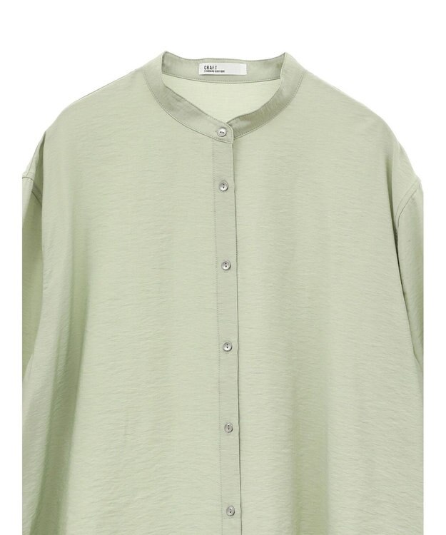 CRAFT STANDARD BOUTIQUE レーヨントロミサイドリボンチュニック Light Green