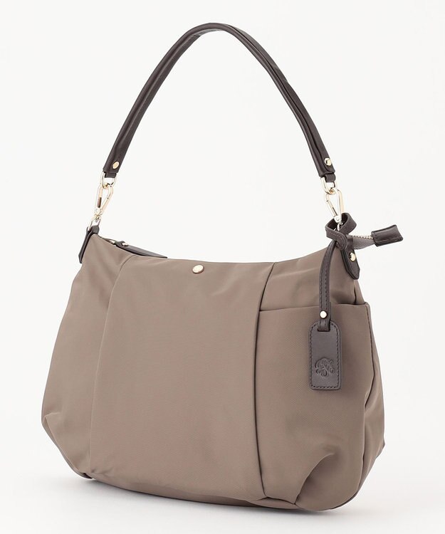 J.PRESS LADIES 【WEB限定カラーあり・2way】 ナイロン ショルダー バッグ ブラウン系