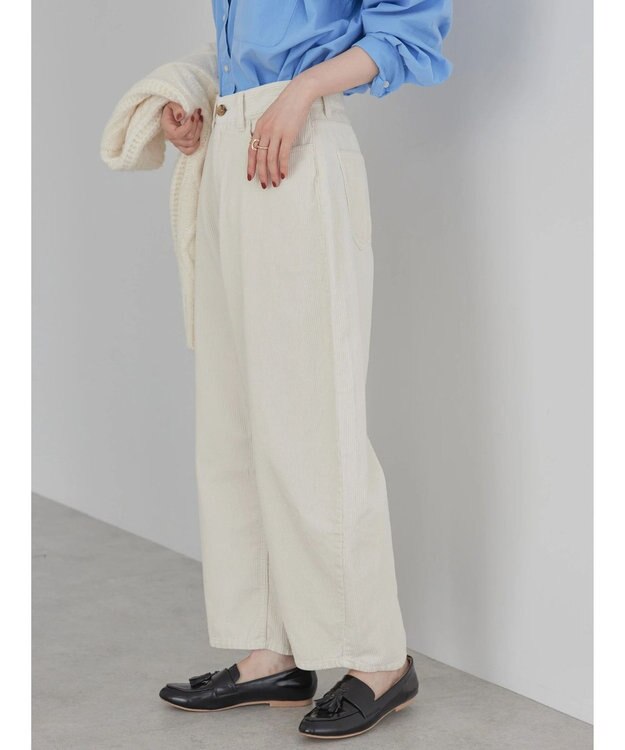 AMERICAN HOLIC コーデュロイコクーンパンツ Ivory