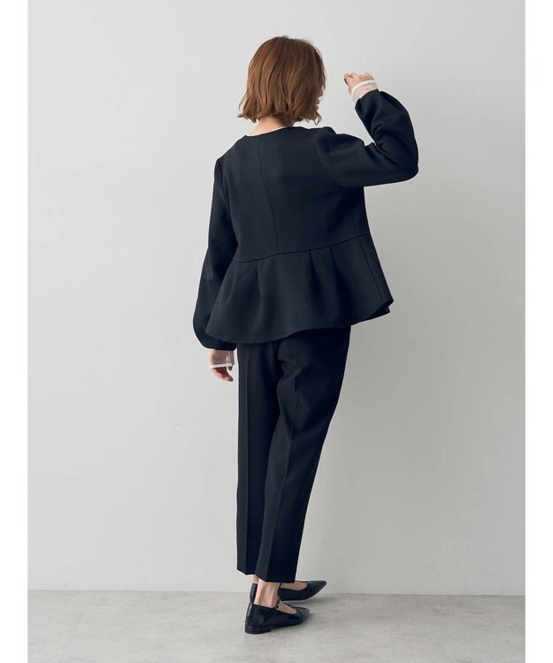 YECCA VECCA タックテーパードパンツ② Black