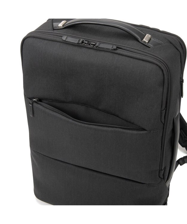 ZERO HALLIBURTON  Z PACK LTD DN ビジネスリュック  B4サイズ 15.6インチPCPC収納 18/23L 脱着ポーチ エキスパンド 81743 ブラック