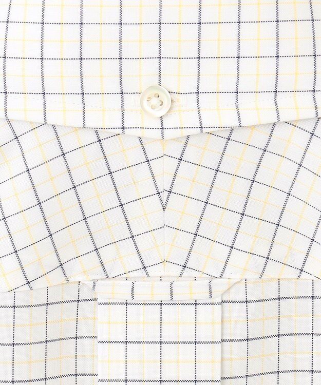 J.PRESS MEN 【PREMIUM PLEATS / 形態安定】ピンオックスタッタソールシャツ / B.D. イエロー系3