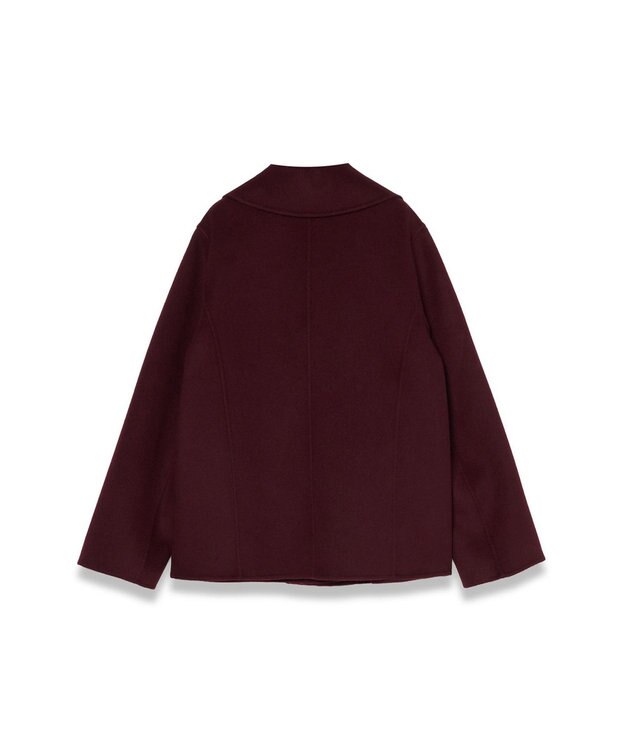 JOSEPH 【WEB＆OUTLET限定】ダブルフェイスウールキャッシュ ショートコート Merlot