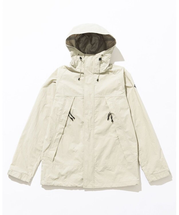 JOSEPH ABBOUD MOUNTAIN 【CREA掲載・ECO撥水/軽量/抗菌性/ライナードッキング対応】タスランワッシャー マウンテン パーカー ライトグレー系