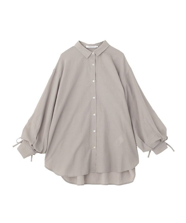 AMERICAN HOLIC ガーメントウォッシュアソートギャザーシャツ Gray