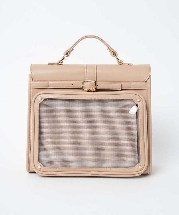 WEGO 【痛バ＆推し活グッズ】レターフラップ痛ショルダー ベージュ