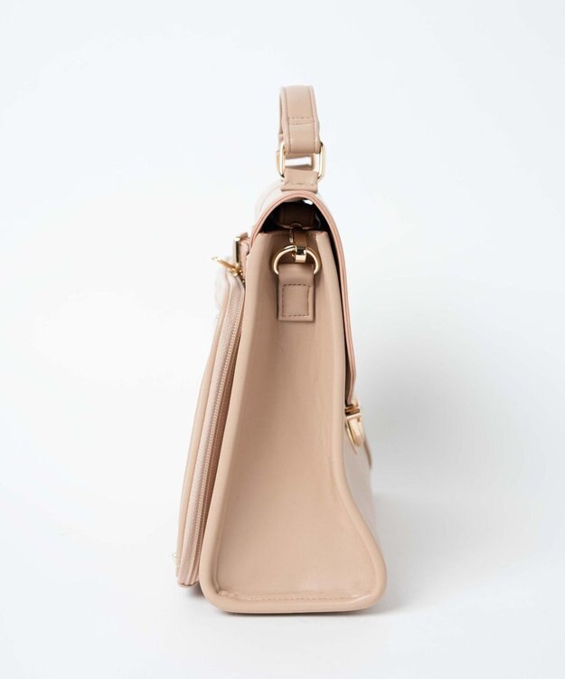 WEGO 【痛バ＆推し活グッズ】レターフラップ痛ショルダー ベージュ