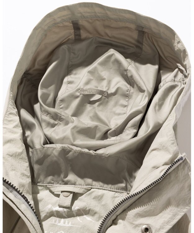JOSEPH ABBOUD MOUNTAIN 【CREA掲載・ECO撥水/軽量/抗菌性/ライナードッキング対応】タスランワッシャー マウンテン パーカー ライトグレー系