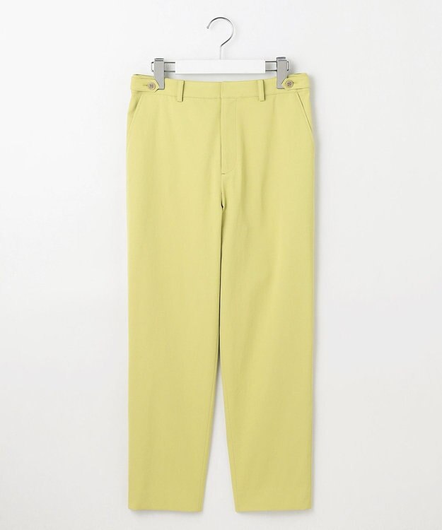 J.PRESS LADIES L 【洗える・接触冷感・UVケア・吸水速乾・防透け】麻シェルドライ テーパード パンツ ピスタチオ系