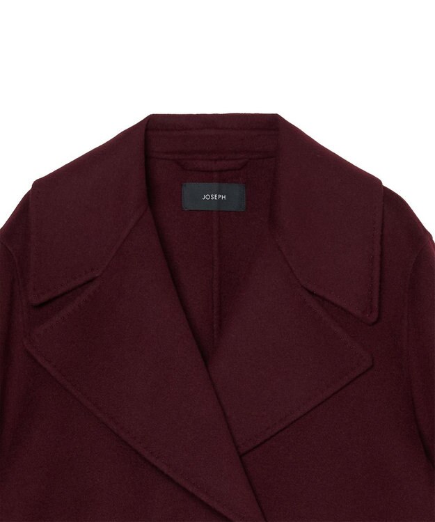 JOSEPH 【WEB＆OUTLET限定】ダブルフェイスウールキャッシュ ショートコート Merlot