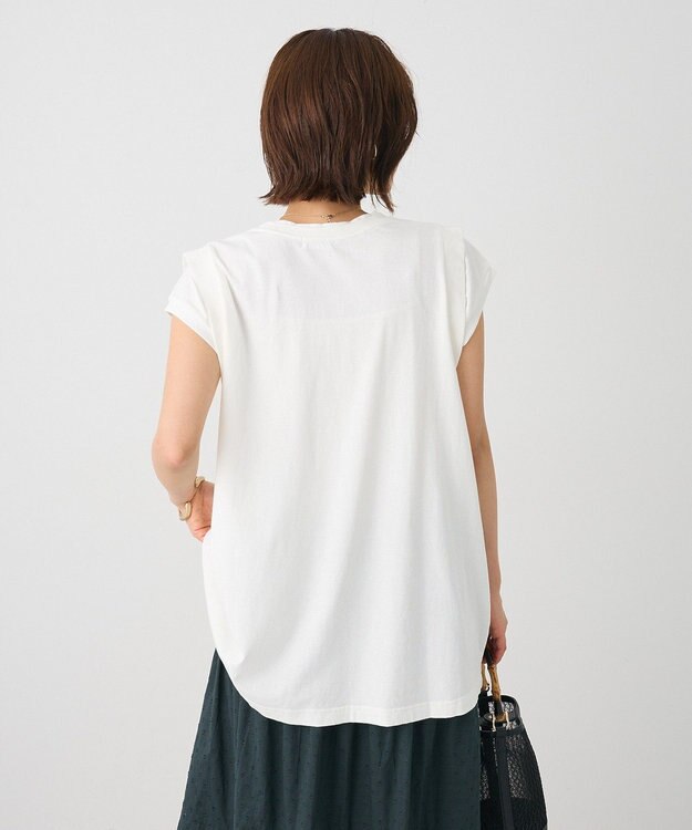 CRAFT STANDARD BOUTIQUE レイヤード風ピグメントカットチュニック White