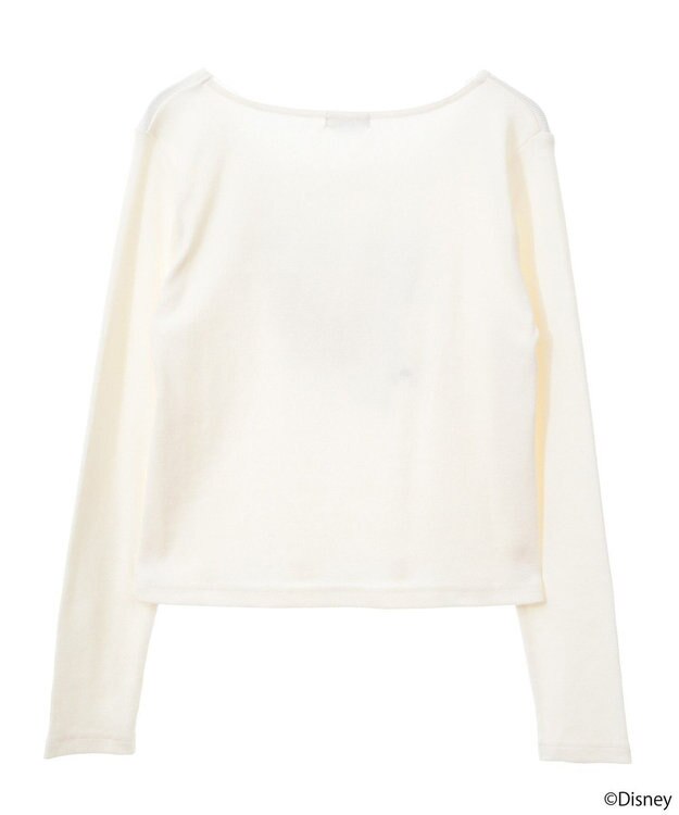 earth music&ecology Ｄｉｓｎｅｙ／Ｍａｒｉｅスクエアネックプルオーバー Ivory