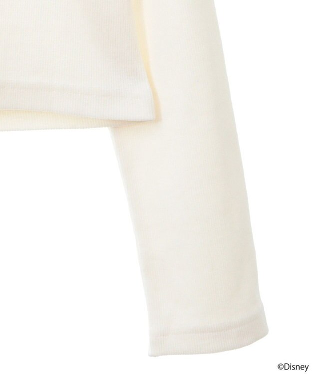 earth music&ecology Ｄｉｓｎｅｙ／Ｍａｒｉｅスクエアネックプルオーバー Ivory