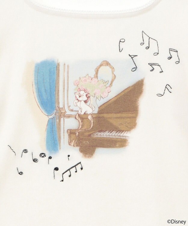 earth music&ecology Ｄｉｓｎｅｙ／Ｍａｒｉｅスクエアネックプルオーバー Ivory