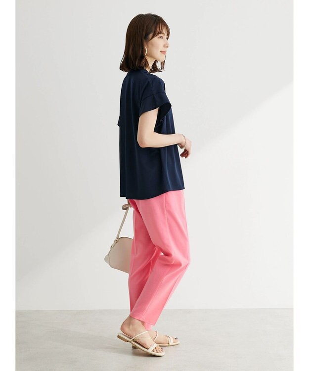 Green Parks 接触冷感　テーパードパンツ Pink