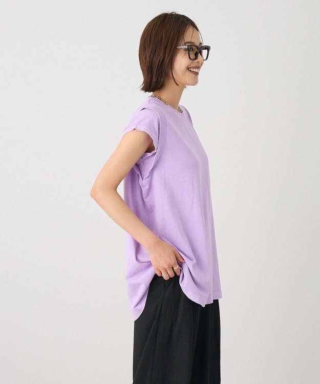 CRAFT STANDARD BOUTIQUE レイヤード風ピグメントカットチュニック Lavender