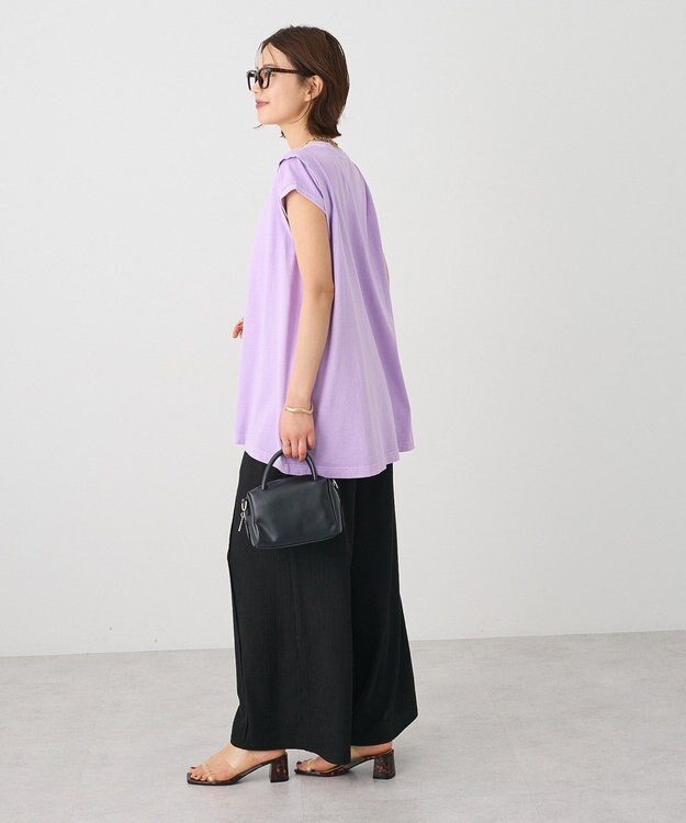 CRAFT STANDARD BOUTIQUE レイヤード風ピグメントカットチュニック Lavender