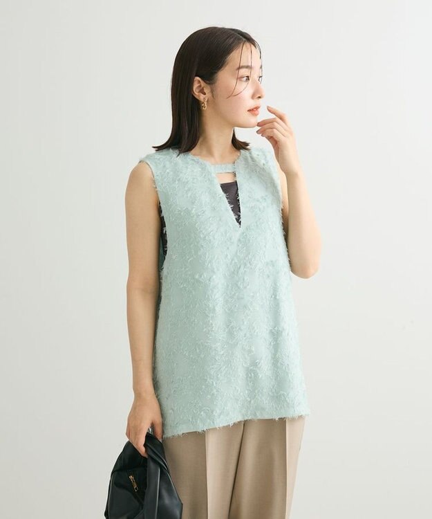 Green Parks マルチＷＡＹ　ジャガードベスト Mint