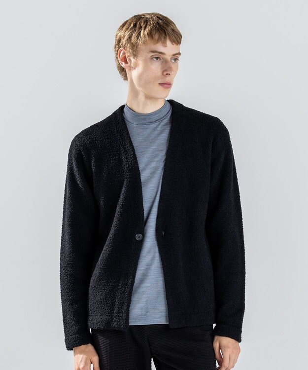 JOSEPH HOMME 【新素材】ジェントルフィットボア　カーディガン ブラック系