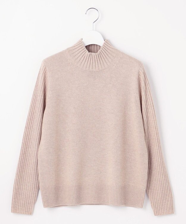 J.PRESS LADIES 【洗える】CASHBIT NEO ハイネック ニット ベージュ系