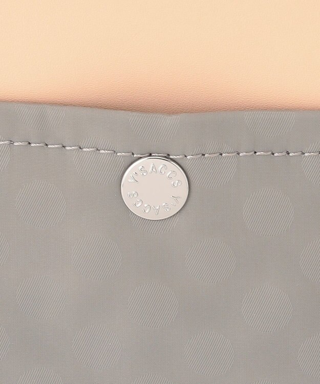 Y'SACCS Polka Dots　タックラウンドショルダー グレージュ