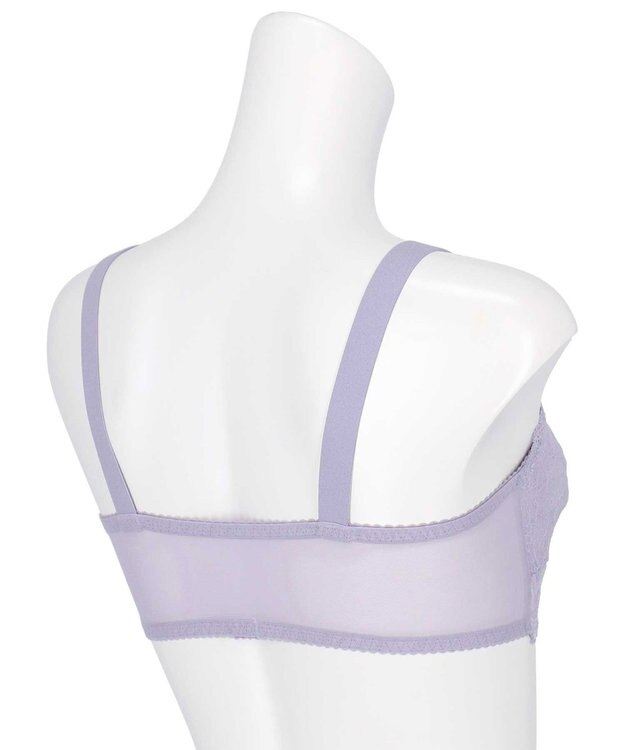 AMPHI ナイトブラ 眠っている間もバストをサポート 夜用ブラ 昼夜問わず使用可能 【ナイトアップブラ レーシィ】 ノンワイヤー ブラ ブラジャー LWF164 アンフィ／ワコール パープル